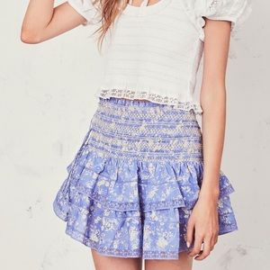 ‼️SOLD‼️LoveShackFancy Mira Skirt in Blue Jay